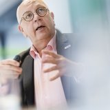 Michel Rochat, président de Vaud Promotion, s'est réjoui de disposer de chiffres sur le tourisme vaudois qui permettront de définir une stratégie sur des bases solides. KEYSTONE/Valentin Flauraud